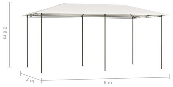 VidaXL Κιόσκι Κρεμ 2,98 x 5,3 x 2,59 μ. 160 γρ./μ²