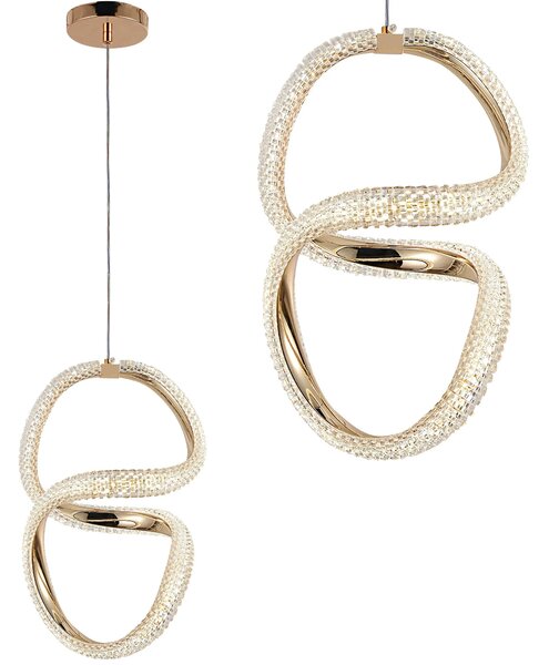 Φωτιστικό οροφής LED G077-3CPR Gold