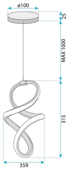 Φωτιστικό οροφής LED G074-1CP Gold