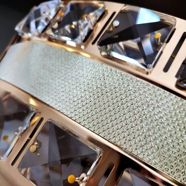 Κρεμαστό φωτιστικό με κρύσταλλα G048-CP 50CM GOLD