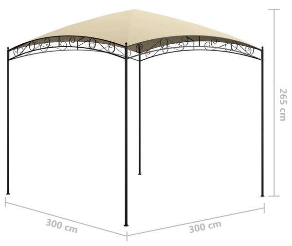 VidaXL Κιόσκι Ανθρακί 3 x 3 x 2,65 μ. 180 γρ./μ²