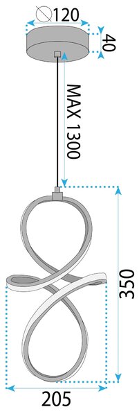 Φωτιστικό οροφής LED LHJ091-1CP GOLD