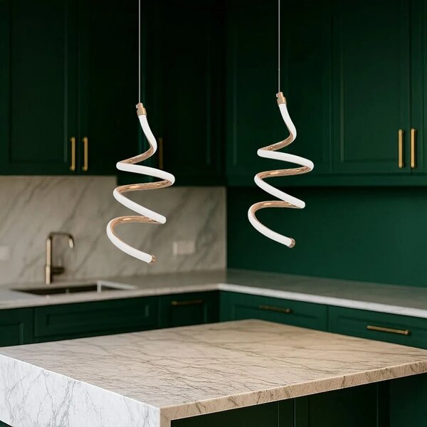 Κρεμαστό φωτιστικό οροφής LED LHJ096-1CP light rose gold