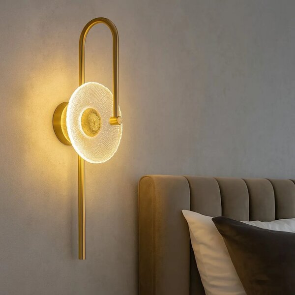 ΦΩΤΙΣΤΙΚΟ ΤΟΙΧΟΥ LED LHJ072-W BRUSH GOLD
