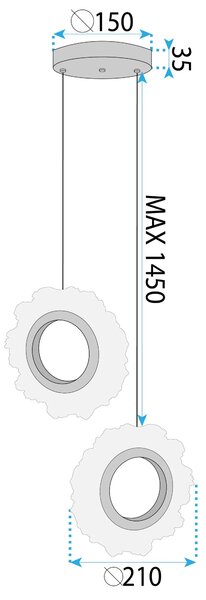 Λάμπα LED LHJ103-2CP GOLD