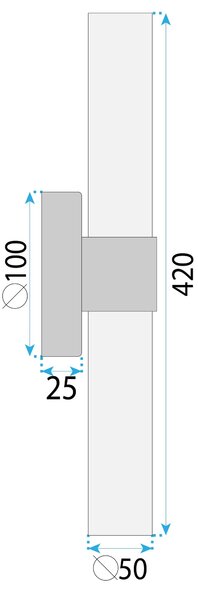 ΦΩΤΙΣΤΙΚΟ ΤΟΙΧΟΥ LED LHJ070-W GOLD