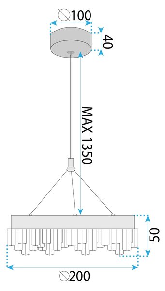 Φωτιστικό οροφής LED LHJ097-CP GOLD