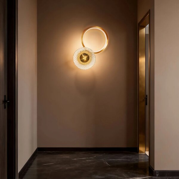 ΦΩΤΙΣΤΙΚΟ ΤΟΙΧΟΥ LED LHJ071-W Brush Gold