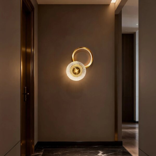 ΦΩΤΙΣΤΙΚΟ ΤΟΙΧΟΥ LED LHJ071-W Brush Gold