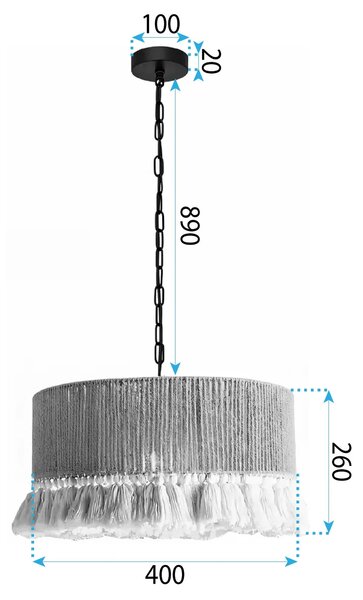 Λάμπα APP1735-1CP 40 cm