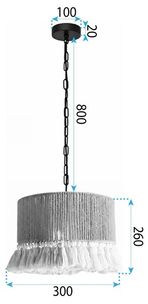 Λάμπα APP1736-1CP 30 cm