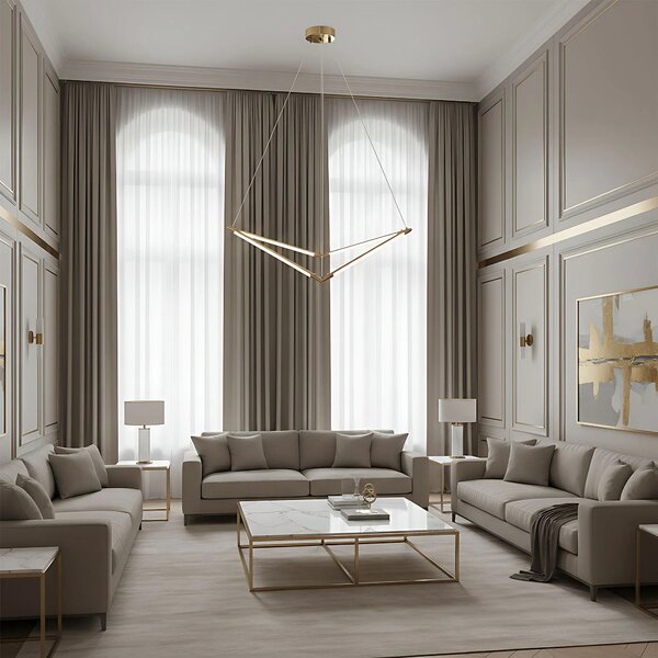 Λάμπα LED APP1776-CP Brush Gold