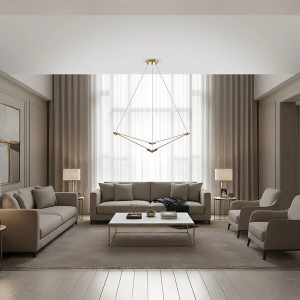 Λάμπα LED APP1776-CP Brush Gold