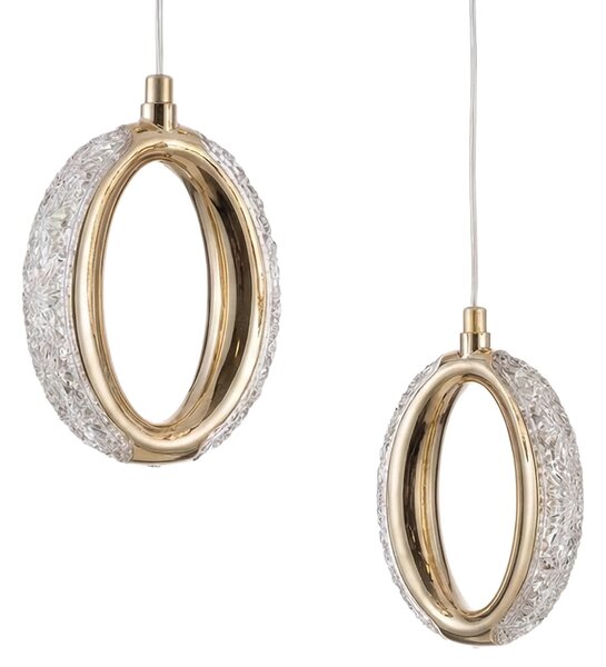 ΚΡΕΜΑΣΤΟ ΦΩΤΙΣΤΙΚΟ ΟΡΟΦΗΣ LED G176-3CP GOLD