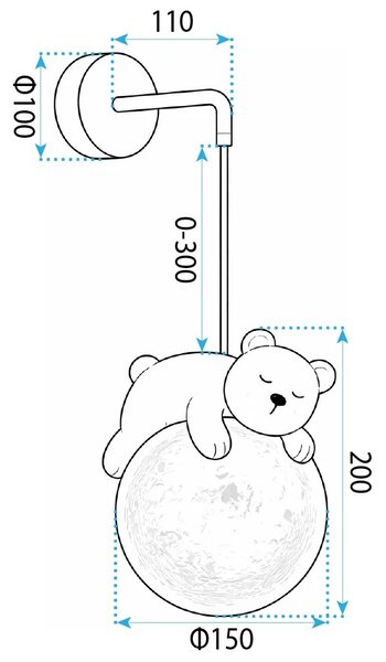 ΕΠΙΤΟΙΧΙΟ ΦΩΤΙΣΤΙΚΟ ΑΠΛΙΚΑ WHITE BEAR G161-1W