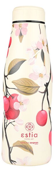 Θερμός-Μπουκάλι Ανοξείδωτο Flask Sakura Whisper Save The Aegean Estia 500ml-7x7x22,3εκ. 01-22143