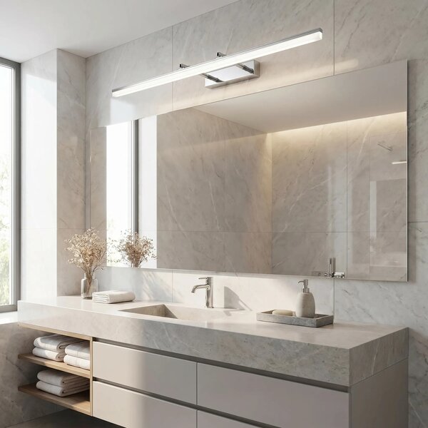 Επιτοίχο φωτιστικό μπάνιου LED APP1871-1W 80cm CHROME