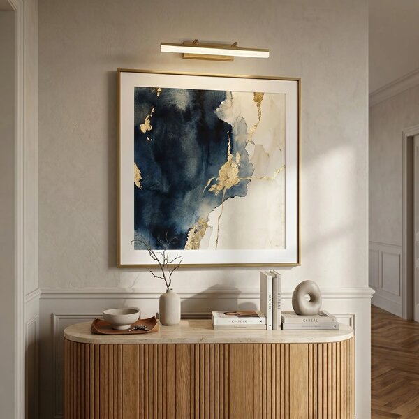 Επιτοίχο φωτιστικό μπάνιου LED APP1875-1W 40cm BRUSH GOLD