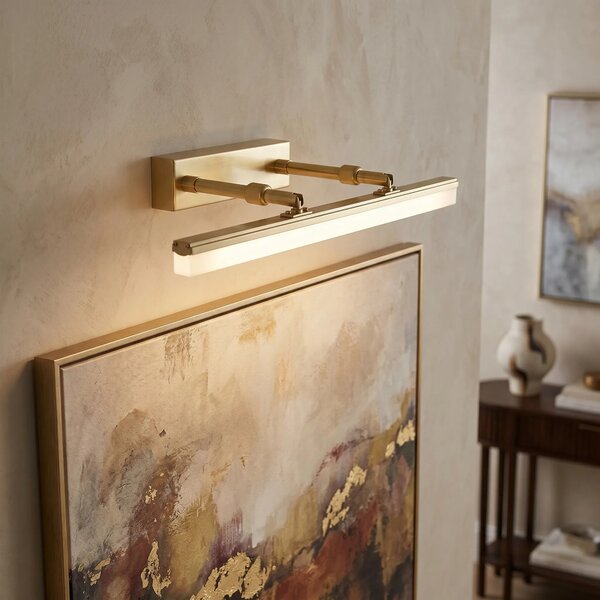 Επιτοίχο φωτιστικό μπάνιου LED APP1875-1W 40cm BRUSH GOLD