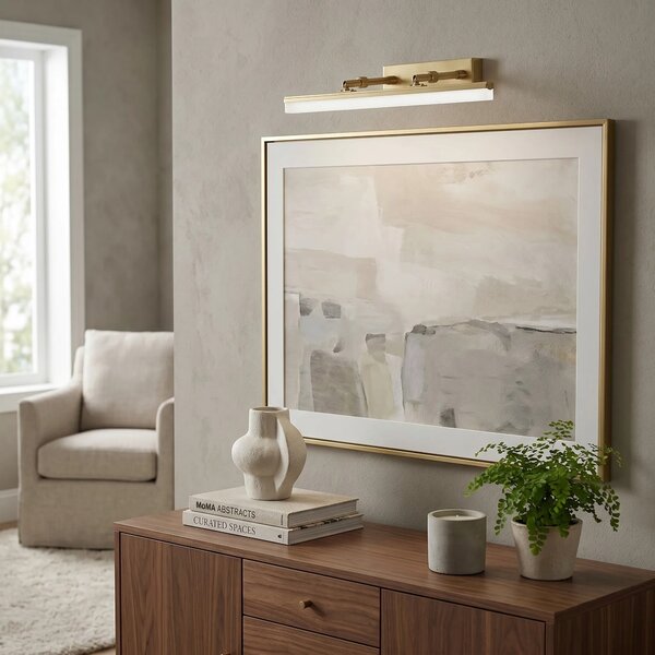 Επιτοίχο φωτιστικό μπάνιου LED APP1875-1W 40cm BRUSH GOLD