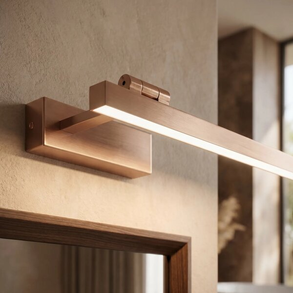 Επιτοίχο φωτιστικό μπάνιου LED SWE038-1W 60cm BRUSH COPPER