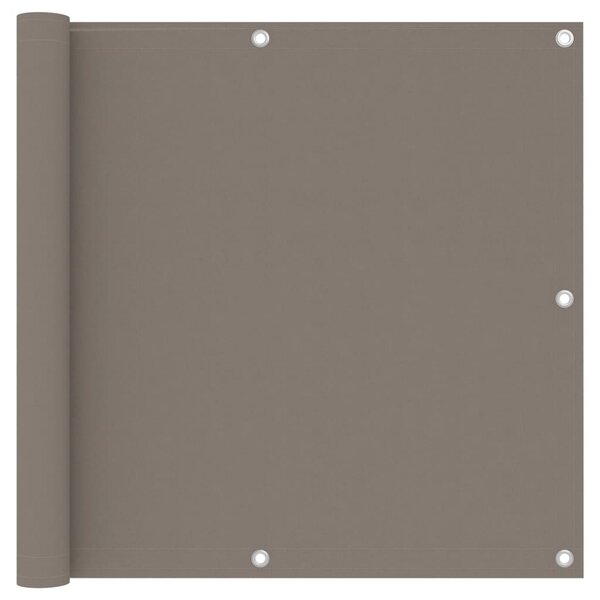 VidaXL Διαχωριστικό Βεράντας Taupe 90 x 500 εκ. Ύφασμα Oxford