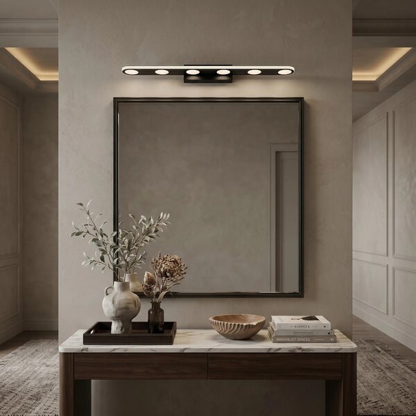 Επιτοίχο φωτιστικό μπάνιου LED SWE055-W BLACK