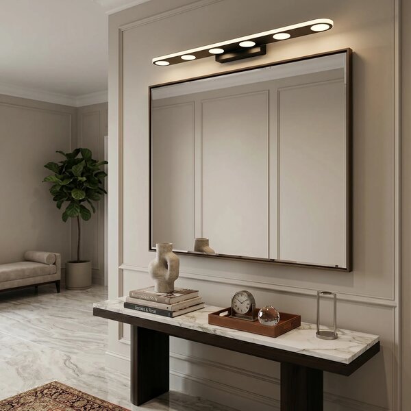 Επιτοίχο φωτιστικό μπάνιου LED SWE055-W BLACK