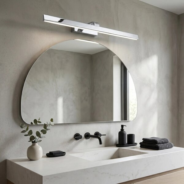 Επιτοίχο φωτιστικό μπάνιου LED SWE003-1W 73cm CHROME
