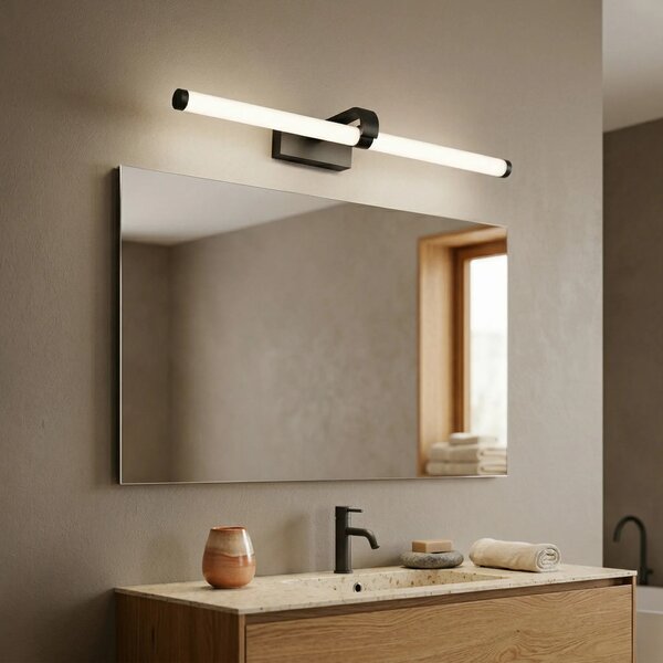 Επιτοίχο φωτιστικό μπάνιου LED APP1888-1W 60cm BLACK