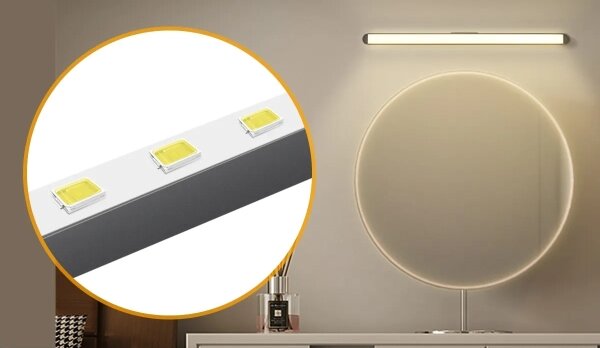 Aigostar - LED Dimmable επαναφορτιζόμενο φωτιστικό καθρέφτη LED/2,9W/5V