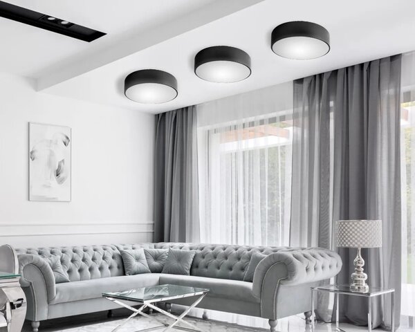 Plafond 50cm Στρογγυλό Φωτιστικό Οροφής app644-5C Μαύρο