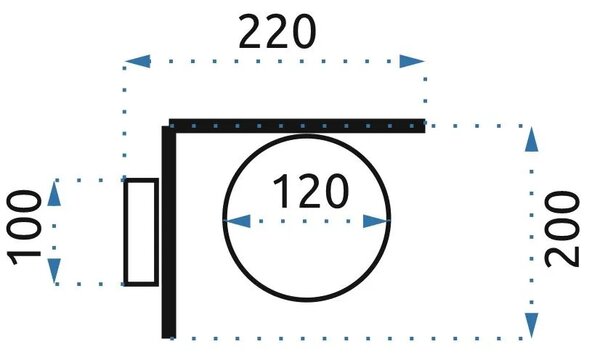 Επιτοίχιο φωτιστικό Glass Ball APP674-1W Gold