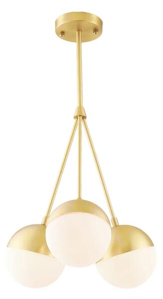 Κρεμαστό φωτιστικό Milk Glass Ball APP688-3CP Gold