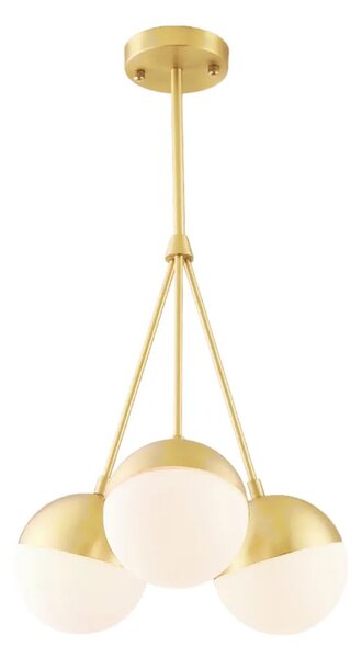 Κρεμαστό φωτιστικό Milk Glass Ball APP688-3CP Gold