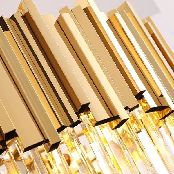 Κρυστάλλινο επιτοίχιο φωτιστικό APP602-W Gold