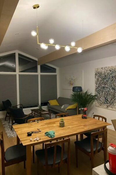 Κρεμαστό φωτιστικό Glass Ball 8 τμχ APP615-8CP Gold