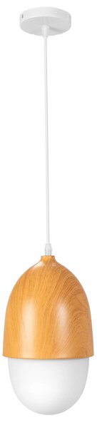 Κρεμαστό φωτιστικό οροφής Boho Metal Wood Καρυδιά APP952-1CP