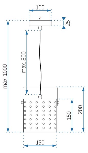Μοντέρνο φωτιστικό οροφής APP956-1CP Μαύρο