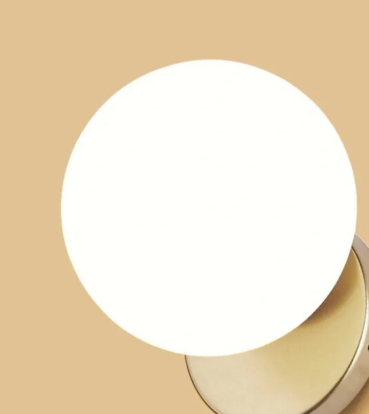 Επιτοίχιο φωτιστικό Glass Ball APP950-1W Χρυσό