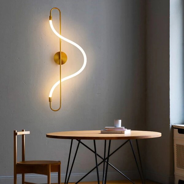 APP858-W Long Gold LED φωτιστικό τοίχου