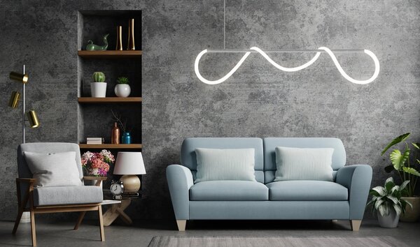 APP855-CP Φωτιστικό οροφής LED Long Chrome