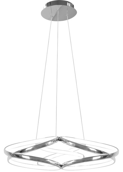 Μοντέρνο φωτιστικό οροφής LED + PILOT APP795-CP Flat Chrome