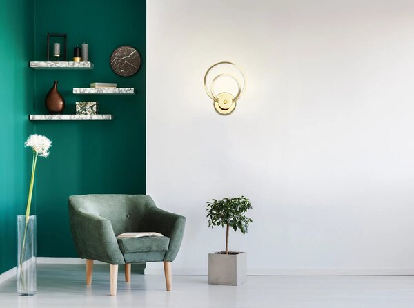 ΦΩΤΙΣΤΙΚΟ ΤΟΙΧΟΥ LED APP1043-W Χρυσό