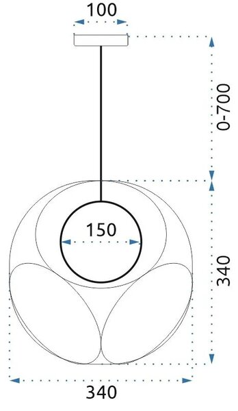 APP1019-1CP Κρεμαστό φωτιστικό