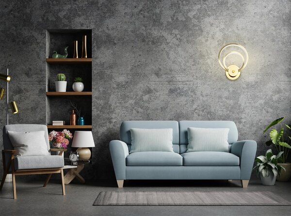 ΦΩΤΙΣΤΙΚΟ ΤΟΙΧΟΥ LED APP1043-W Χρυσό
