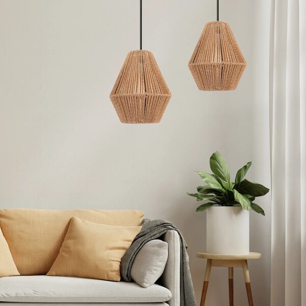 Boho APP1150-1W ΞΥΛΙΝΟ Κρεμαστό φωτιστικό