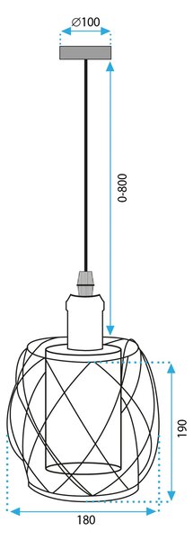 APP1129-1CP Κρεμαστό φωτιστικό