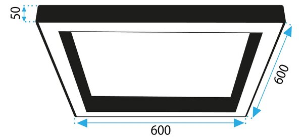 Φωτιστικό οροφής APP1284-C, μαύρο