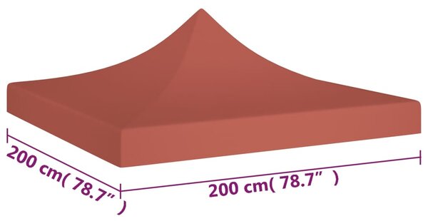 VidaXL Κάλυμμα Τέντας Εκδηλώσεων Τερακότα 2 x 2 μ. 270 γρ/μ²